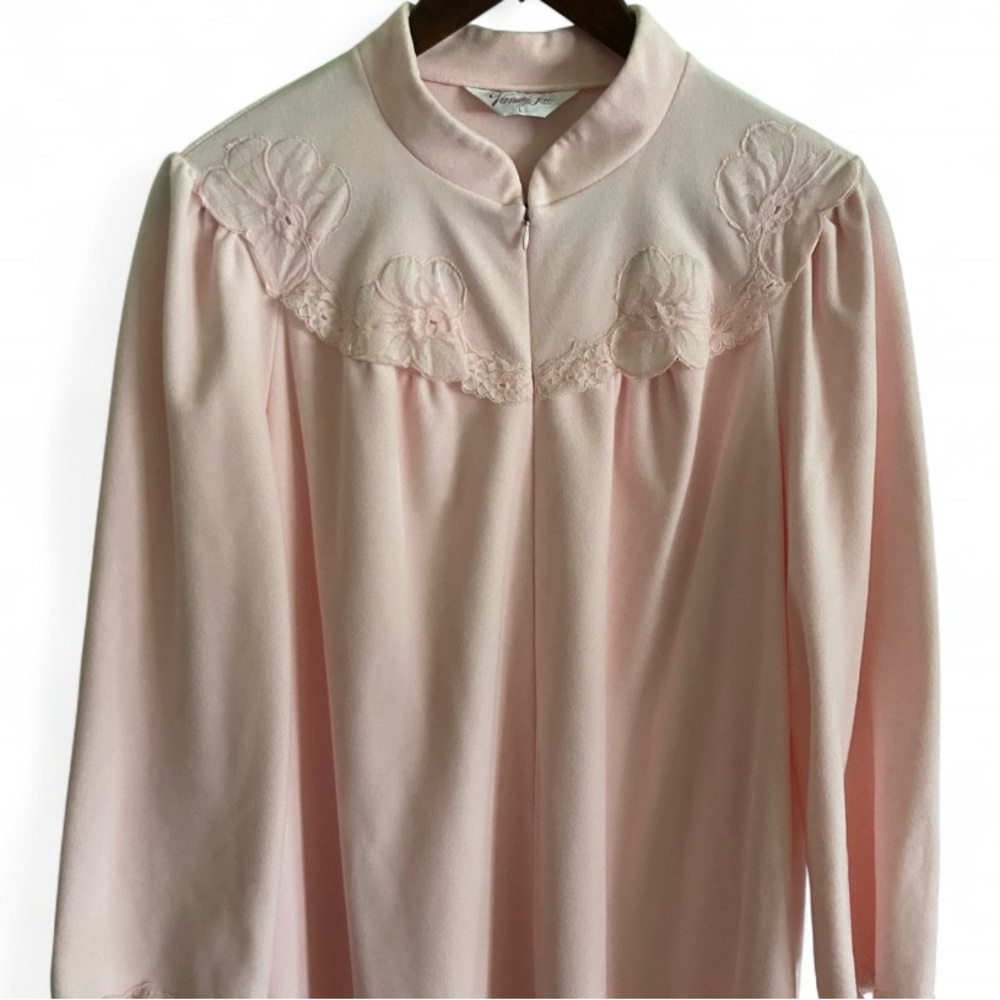 Vintage Vanity Fair Pink Polyester Nightgown Robe Womens Size‎ L - Picture 2 of 8